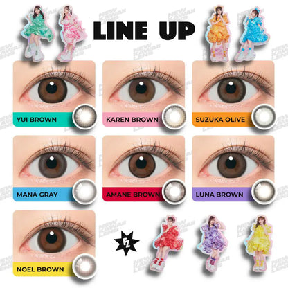 FruFru 1day AMANE BROWN contact lenses
