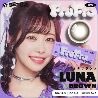 FruFru 1day LUNA BROWN contact lenses